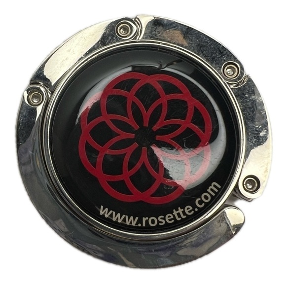 Purse Handbag Magnetic Table Side Portable Hook Crystal Flower Extension Bag - Picture 3 of 13